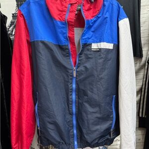 Members Only Red, Blue, and White Windbreaker